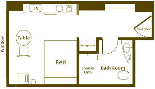 Single Room Floor Plan