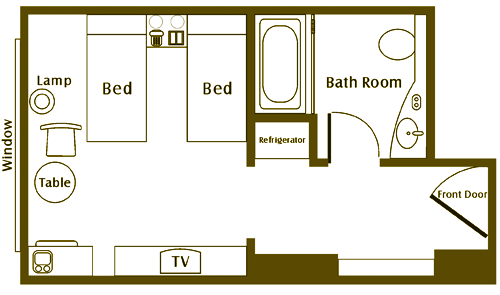Twin Room Floor Plan