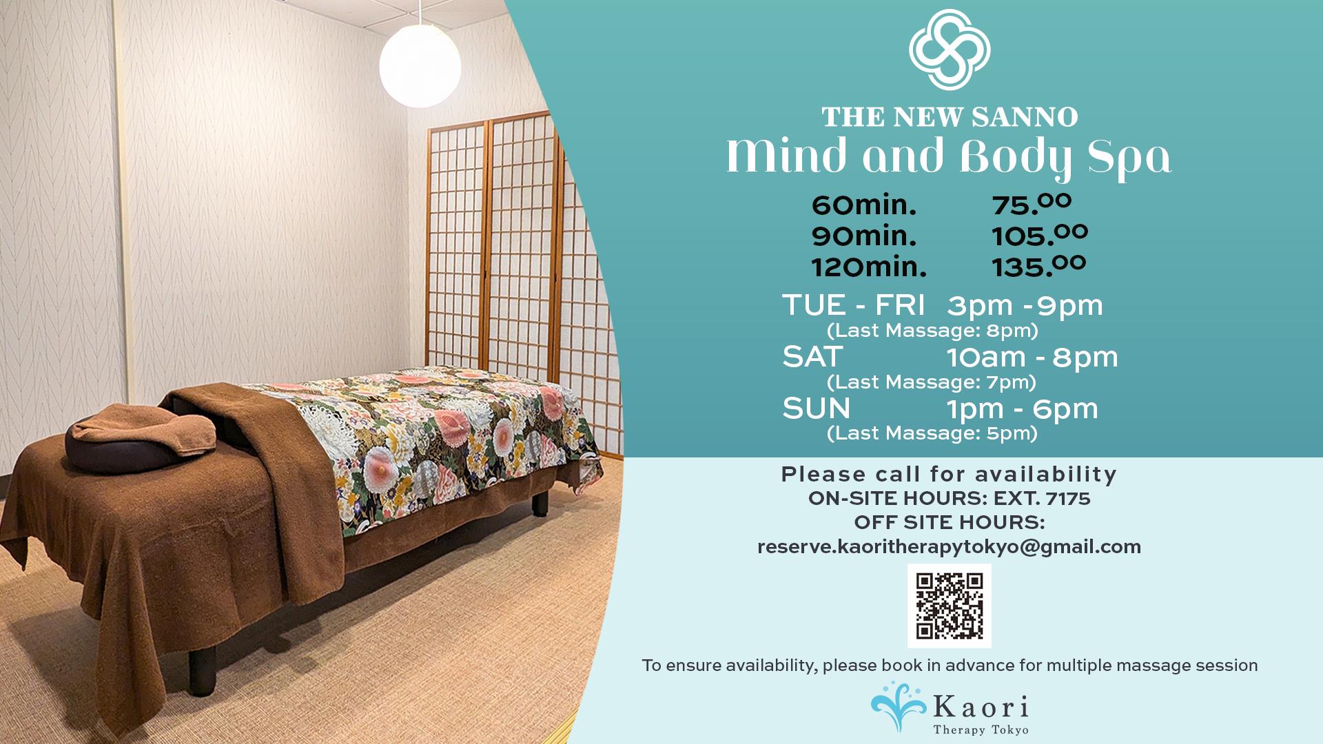 Mind and Body Spa Information