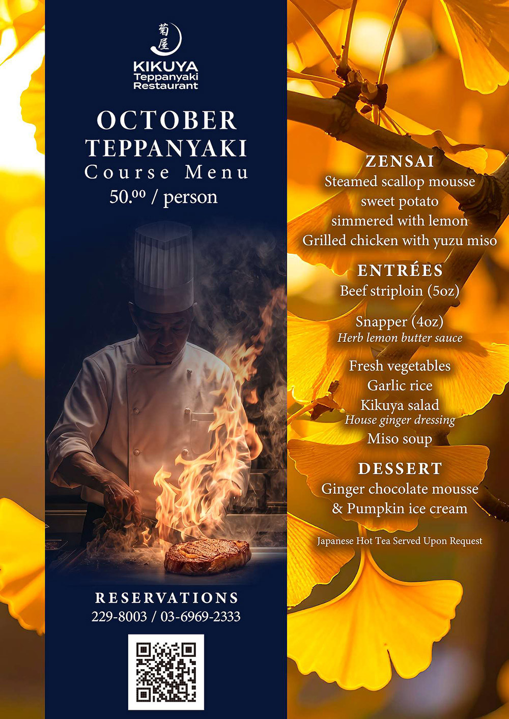 Monthly special in OCTOBER