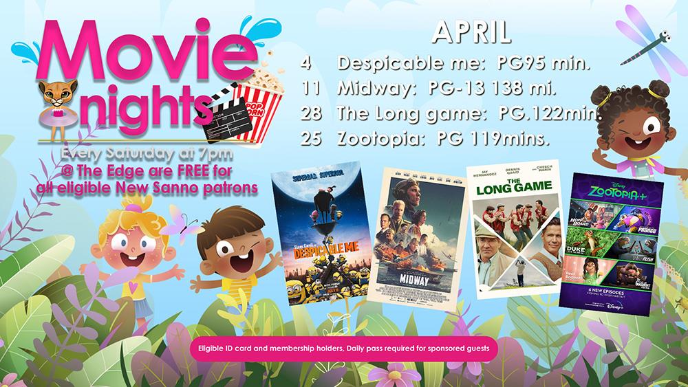 Movie Schedule in April