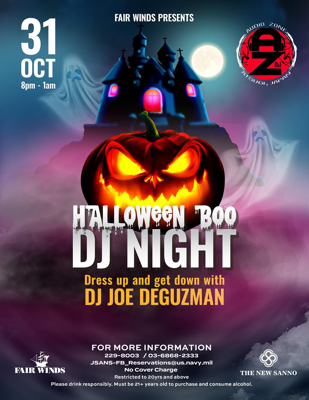 Halloween Boo DJ NIGHT