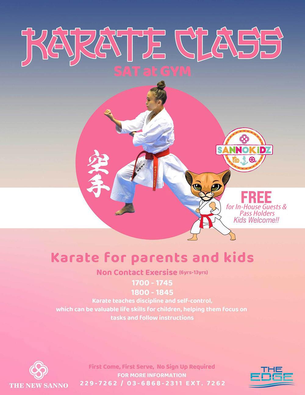 Karate Class - SAT at GYM -