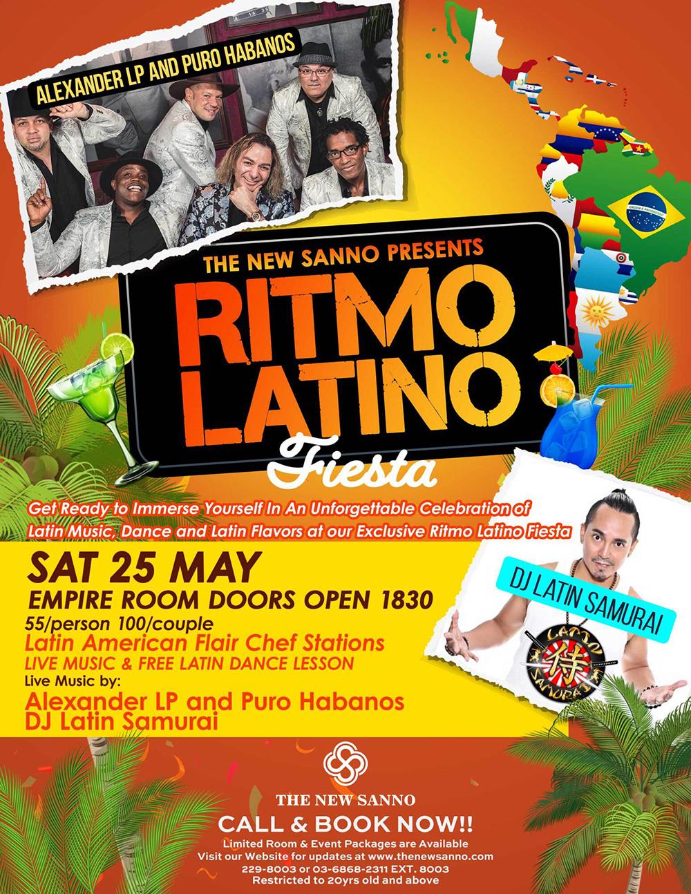 Ritmo Latino Fiesta Flyer