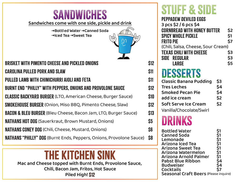BZQ Menu 2