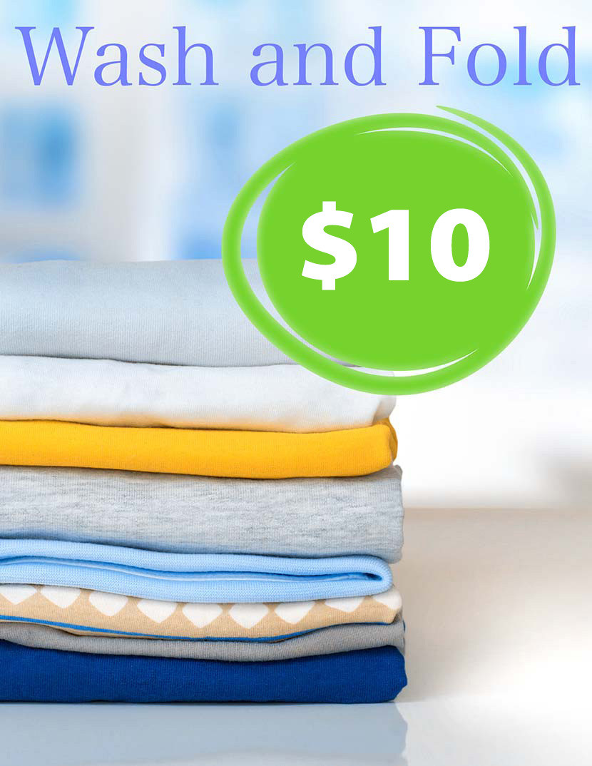 Wash and Fold $10